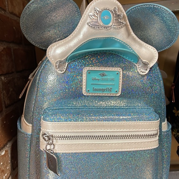 Disney Cruise Line Loungefly Mini Backpack - 25th Anniversary - Shimmering Seas - Picture 10 of 16